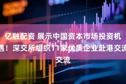 亿融配资 展示中国资本市场投资机遇！深交所组织11家优质企业赴港交流